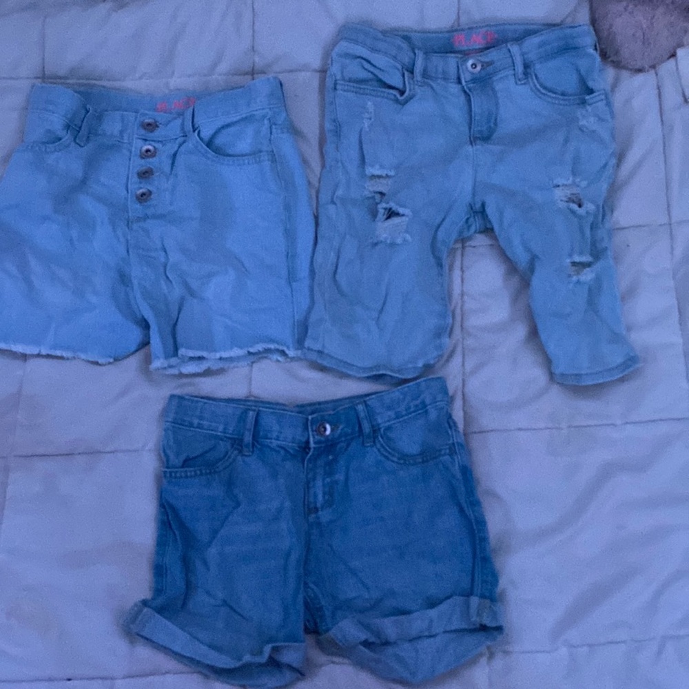 girls jean shorts